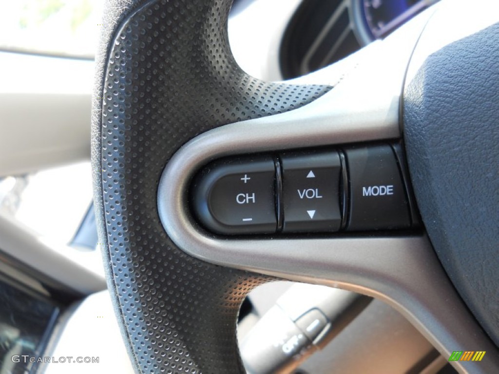 2010 Civic EX Sedan - Crystal Black Pearl / Gray photo #25