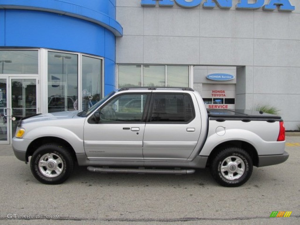 2001 Explorer Sport Trac 4x4 - Silver Frost Metallic / Dark Graphite photo #3