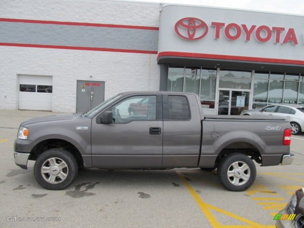 2004 F150 XLT SuperCab 4x4 - Dark Shadow Grey Metallic / Dark Flint photo #2