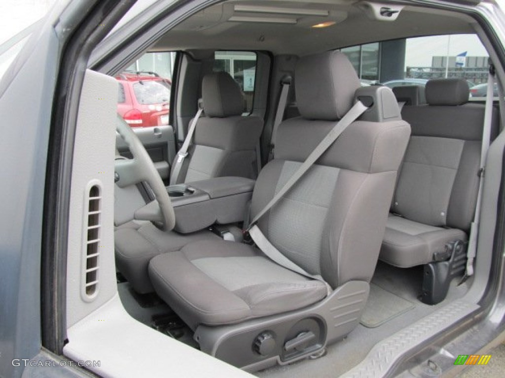 2004 F150 XLT SuperCab 4x4 - Dark Shadow Grey Metallic / Dark Flint photo #14