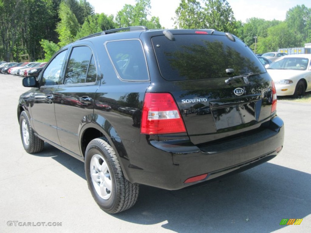 2009 Sorento LX 4x4 - Ebony Black / Gray photo #12