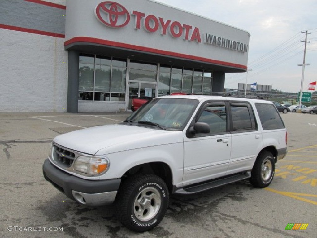 1999 Explorer XLT 4x4 - Oxford White / Dark Graphite photo #1
