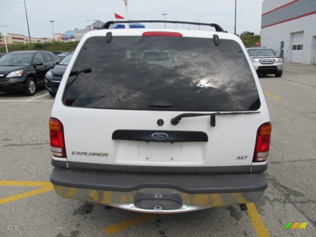 1999 Explorer XLT 4x4 - Oxford White / Dark Graphite photo #5