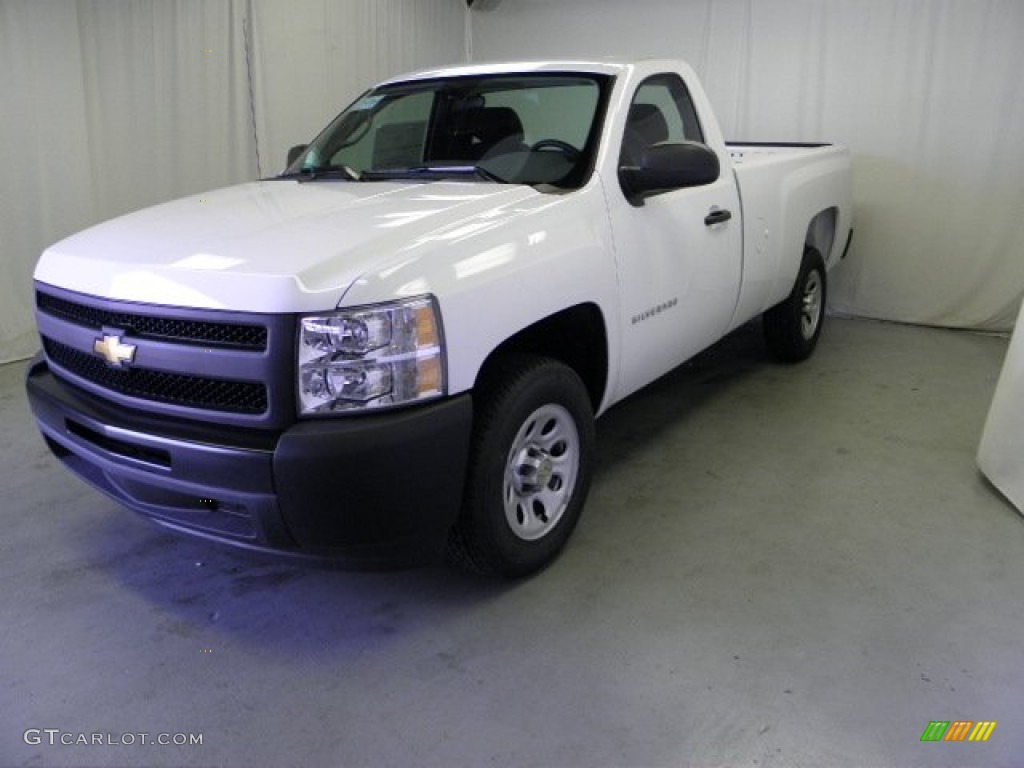 2011 Silverado 1500 Regular Cab - Summit White / Dark Titanium photo #3