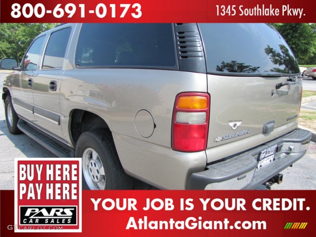 2003 Suburban 1500 LT - Sandalwood Metallic / Tan/Neutral photo #2