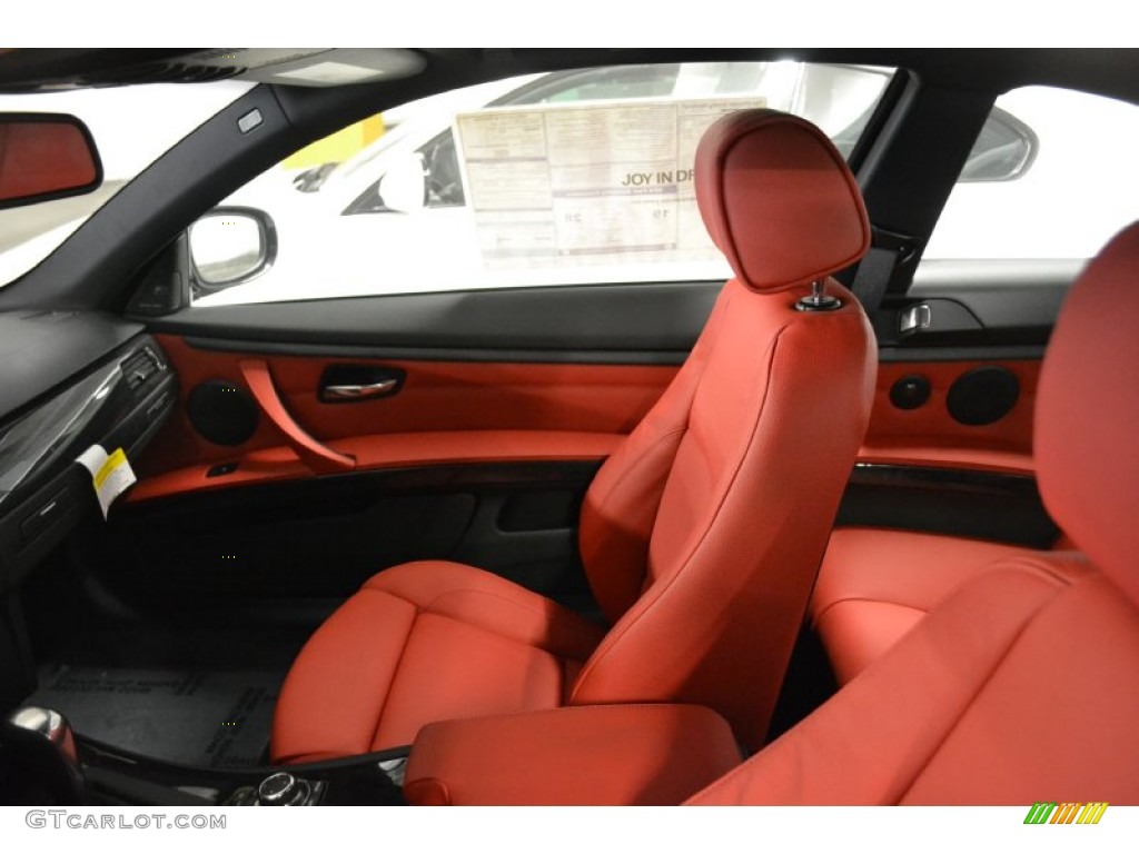 2011 3 Series 335i Coupe - Alpine White / Coral Red/Black Dakota Leather photo #4