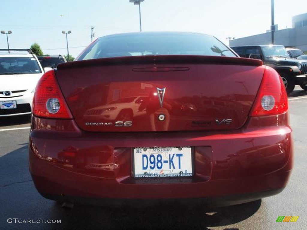 2009 G6 V6 Sedan - Performance Red Metallic / Ebony photo #5