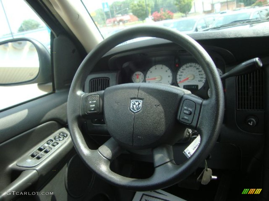 2004 Ram 1500 SLT Quad Cab 4x4 - Graphite Metallic / Dark Slate Gray photo #25