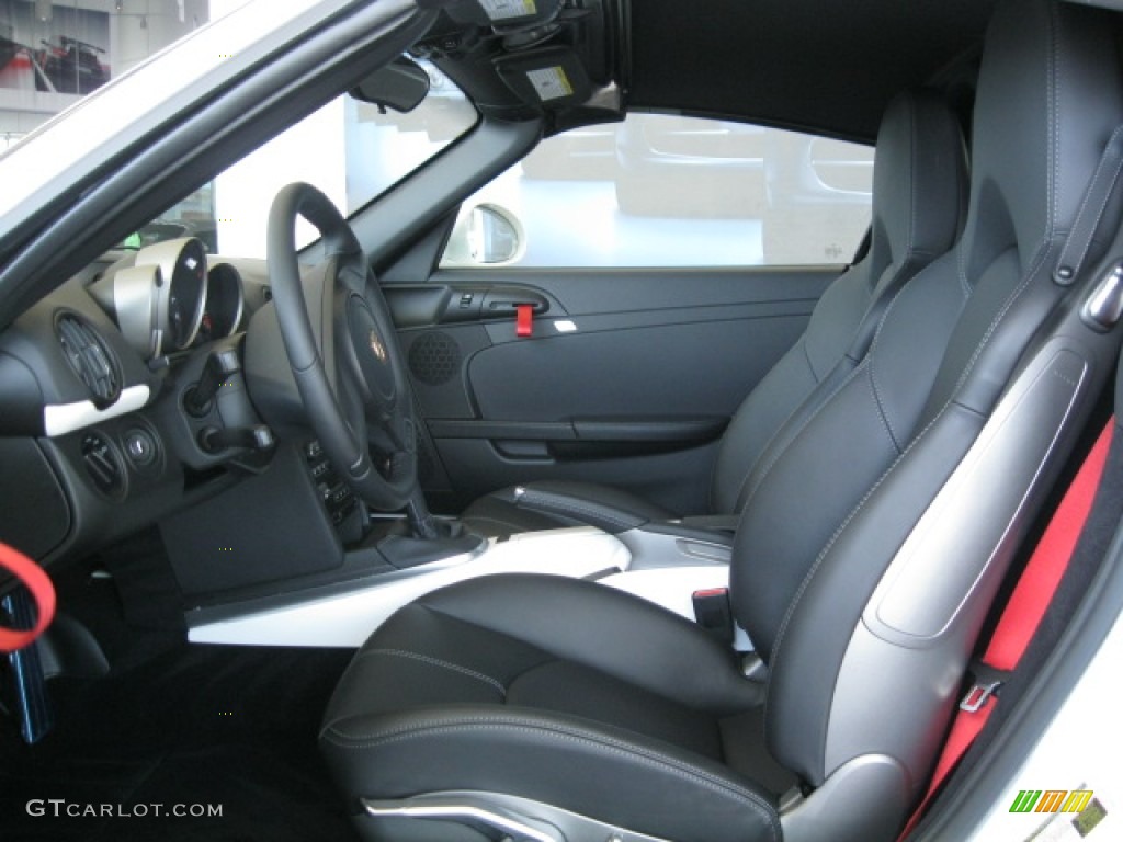 Black Interior 2012 Porsche Boxster Spyder Photo #51702763