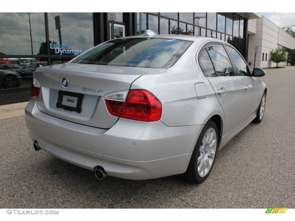 2008 3 Series 335xi Sedan - Titanium Silver Metallic / Black photo #5