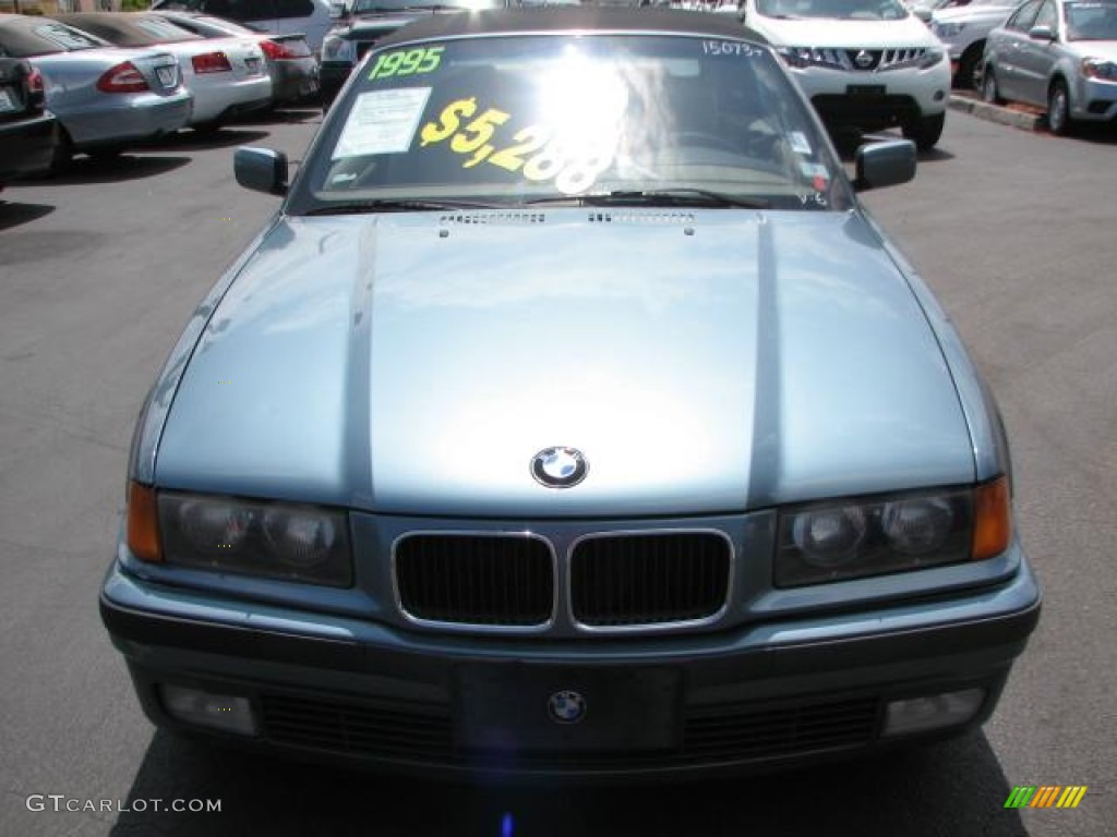 1995 3 Series 325i Convertible - Samoa Blue Metallic / Beige photo #3