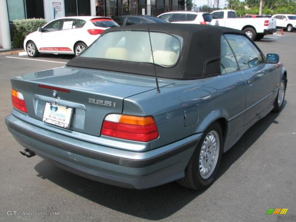 1995 3 Series 325i Convertible - Samoa Blue Metallic / Beige photo #9