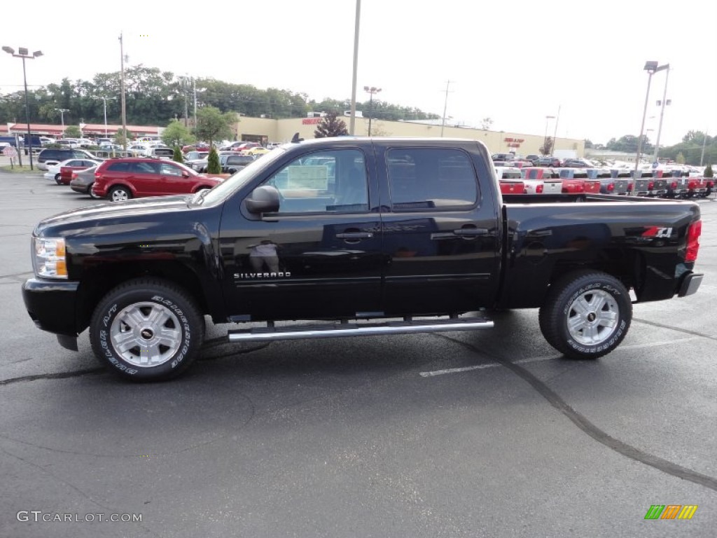 2011 Silverado 1500 LT Crew Cab 4x4 - Black / Ebony photo #4