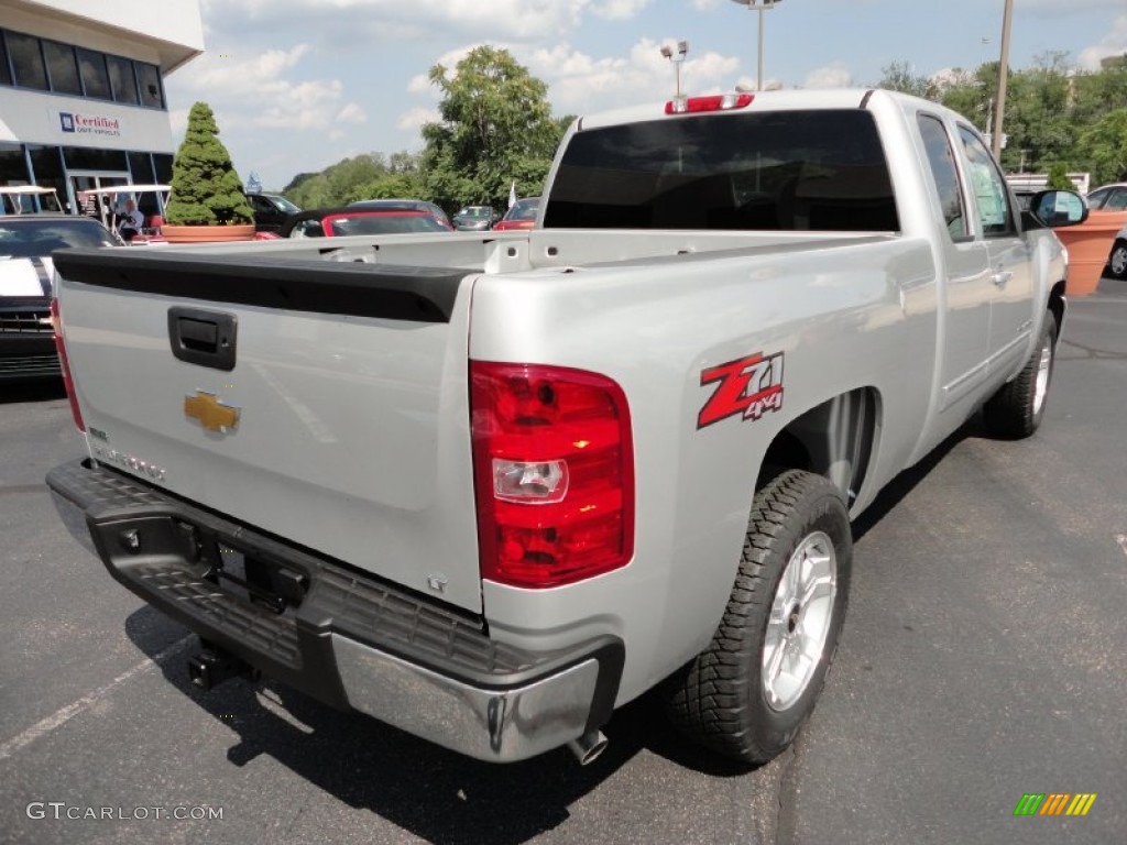 2011 Silverado 1500 LT Extended Cab 4x4 - Sheer Silver Metallic / Ebony photo #7