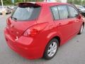 2011 Red Alert Nissan Versa 1.8 SL Hatchback  photo #5