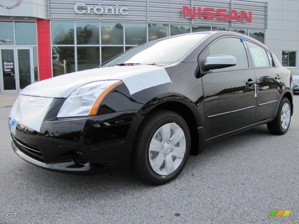 2012 Sentra 2.0 - Super Black / Charcoal photo #1