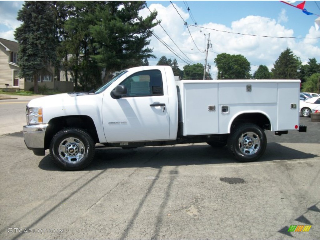 Summit White 2011 Chevrolet Silverado 2500HD Regular Cab 4x4 Chassis Exterior Photo #51705550