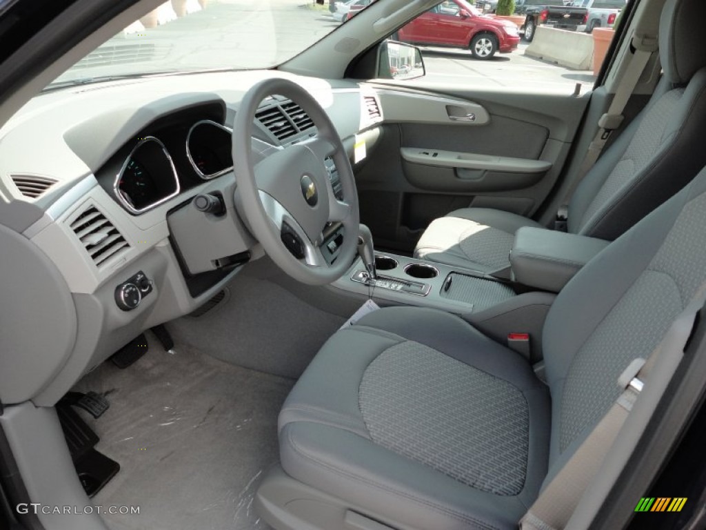 Dark Gray/Light Gray Interior 2011 Chevrolet Traverse LS AWD Photo #51705769