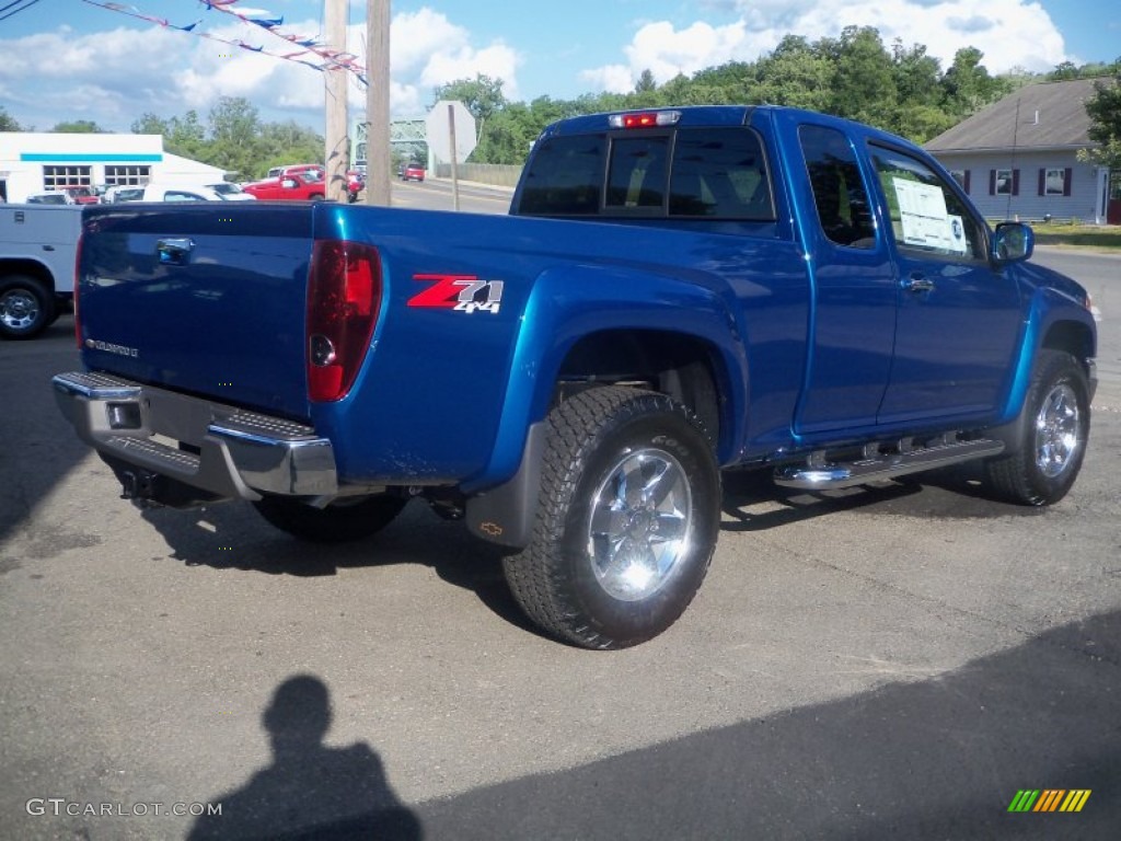 Aqua Blue Metallic 2011 Chevrolet Colorado LT Extended Cab 4x4 Exterior Photo #51706390