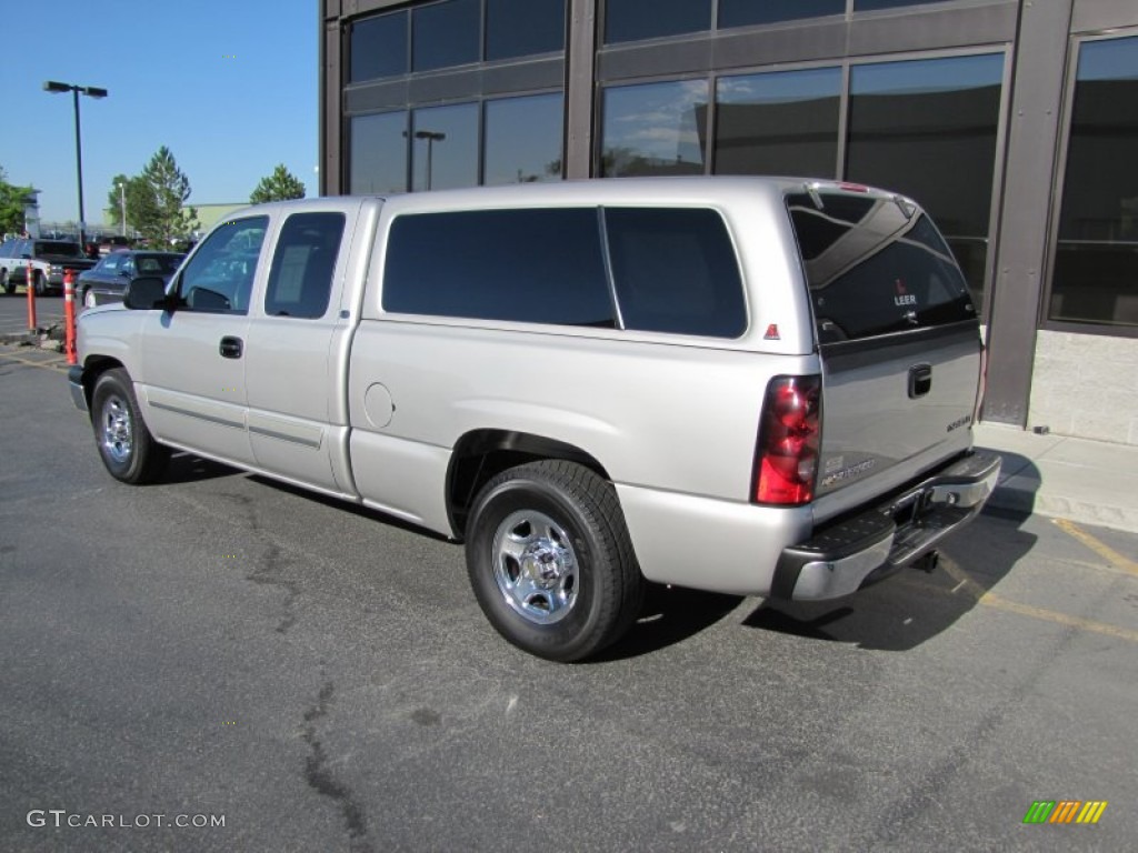 2004 Silverado 1500 LS Extended Cab - Silver Birch Metallic / Dark Charcoal photo #25