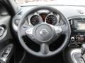 Black/Silver Trim 2011 Nissan Juke SV Steering Wheel