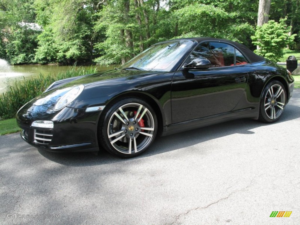 Black 2009 Porsche 911 Carrera 4S Cabriolet Exterior Photo #51707665