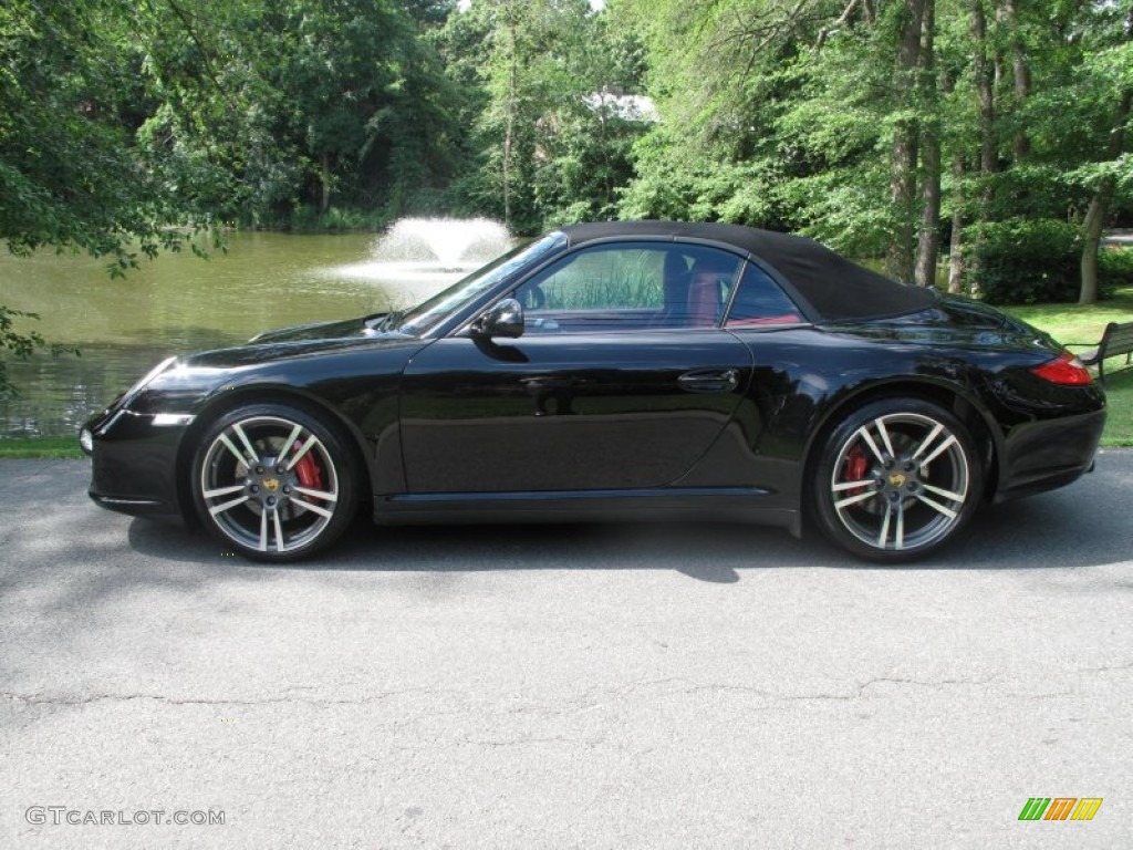 Black 2009 Porsche 911 Carrera 4S Cabriolet Exterior Photo #51707695