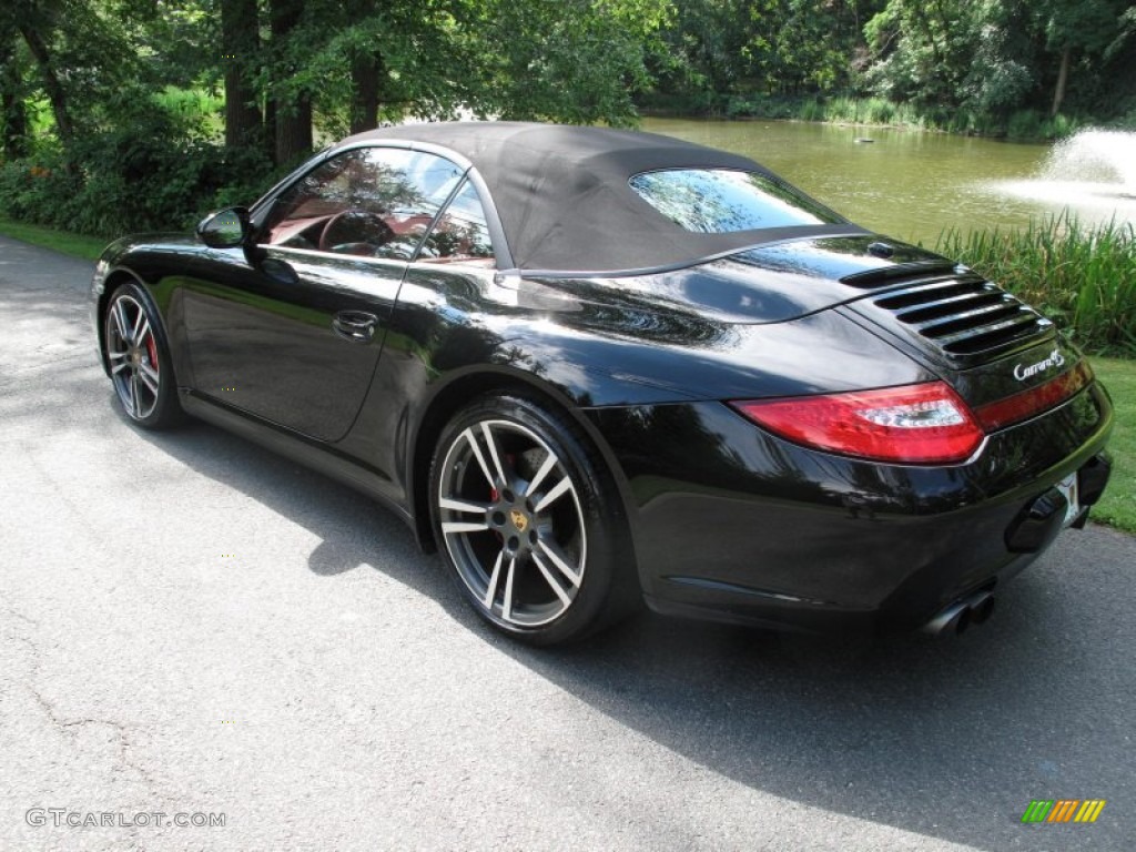 Black 2009 Porsche 911 Carrera 4S Cabriolet Exterior Photo #51707725