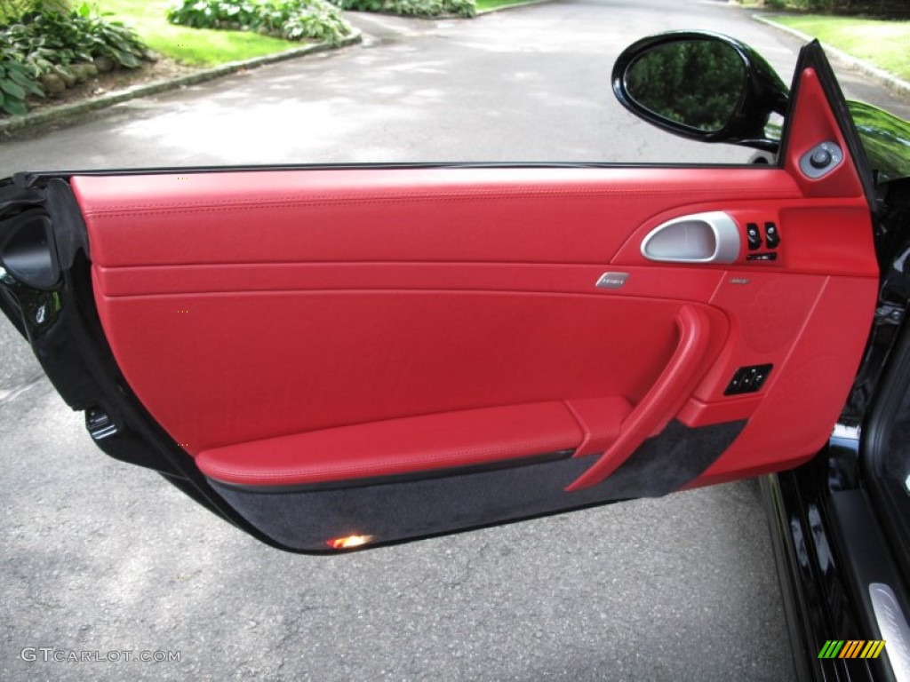2009 Porsche 911 Carrera 4S Cabriolet Carrera Red Door Panel Photo #51707860