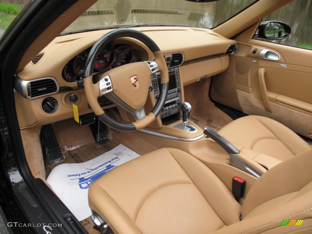 2008 911 Carrera 4S Cabriolet - Macadamia Metallic / Sand Beige photo #11