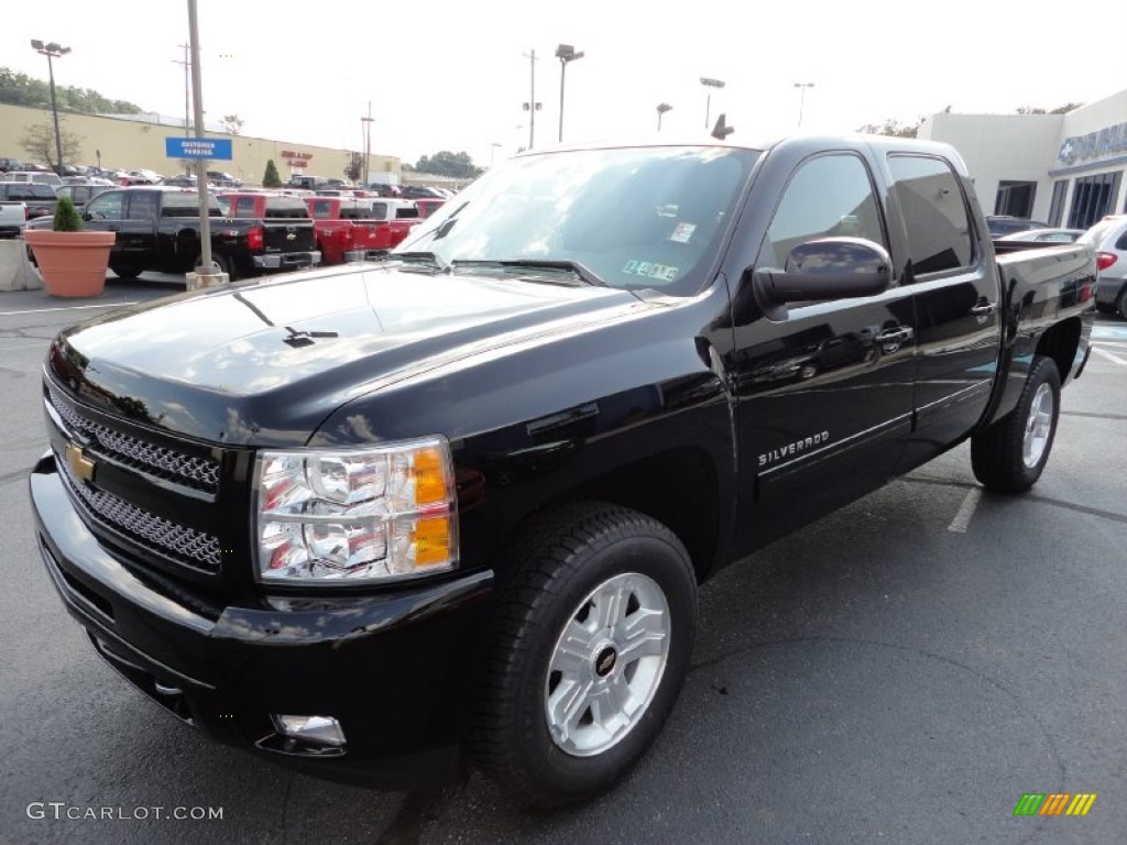 2011 Silverado 1500 LT Crew Cab 4x4 - Black / Ebony photo #3