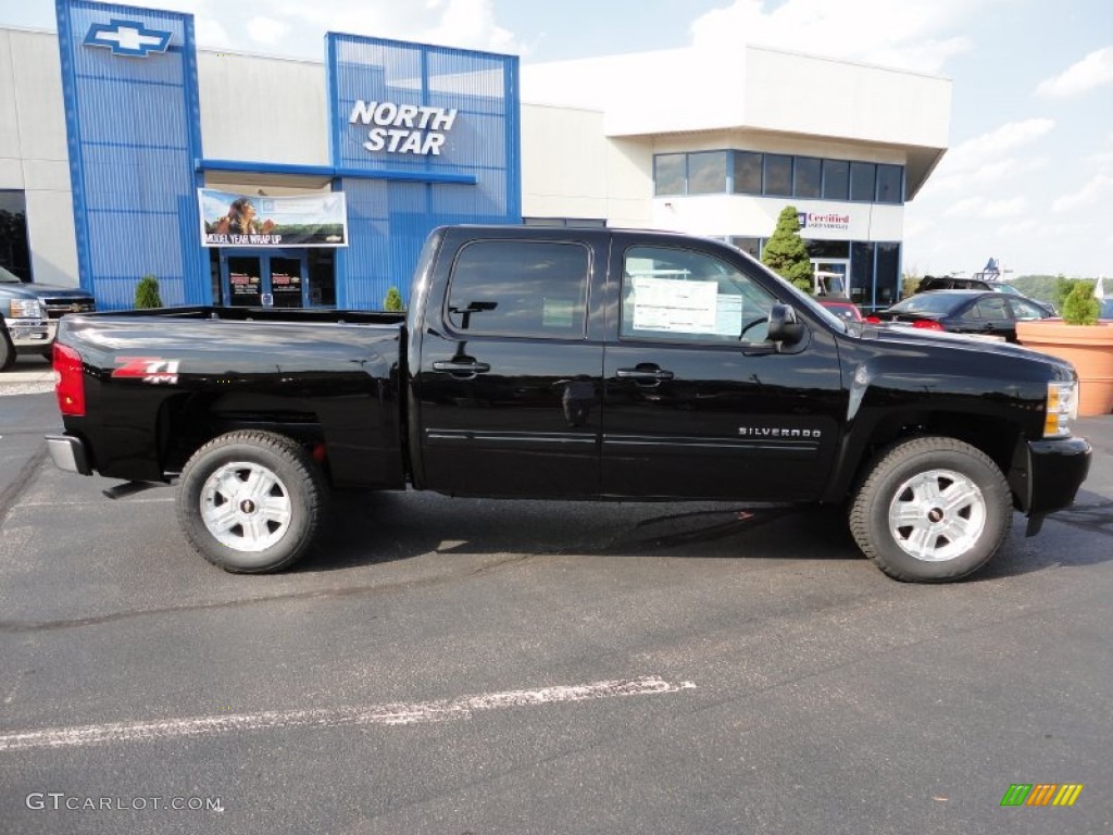 2011 Silverado 1500 LT Crew Cab 4x4 - Black / Ebony photo #8