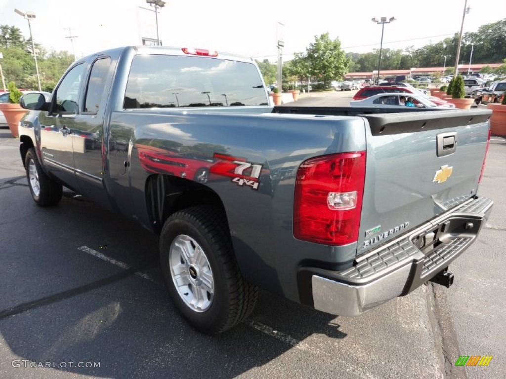 2011 Silverado 1500 LT Extended Cab 4x4 - Blue Granite Metallic / Ebony photo #5