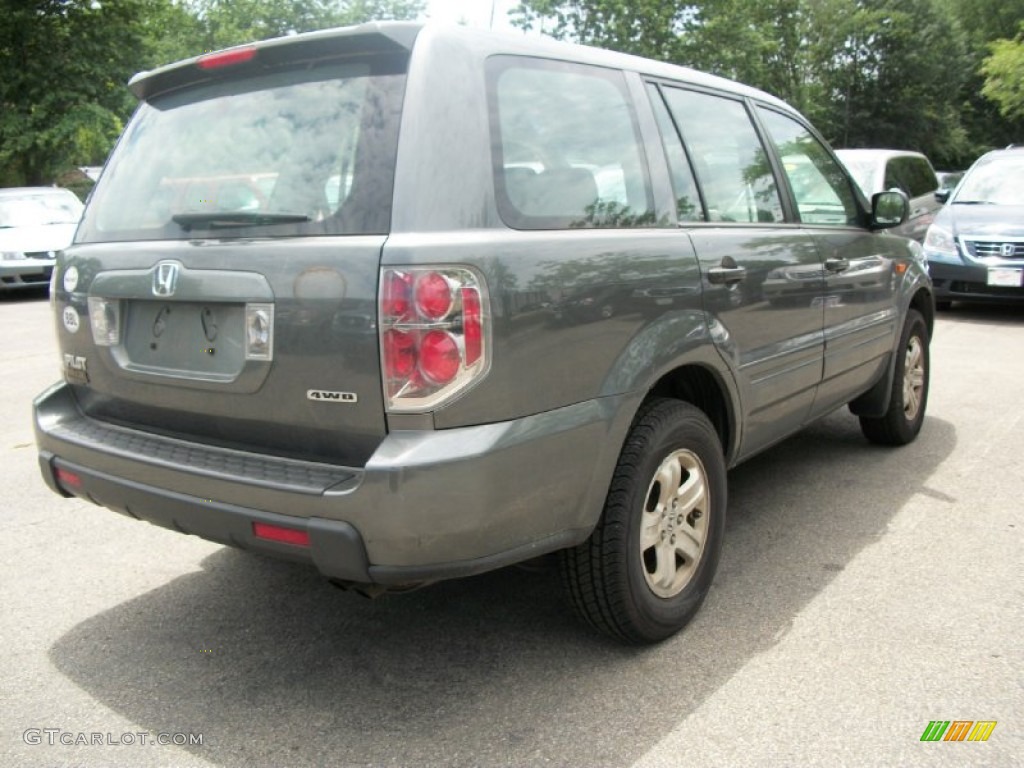 2007 Pilot LX 4WD - Nimbus Gray Metallic / Gray photo #8