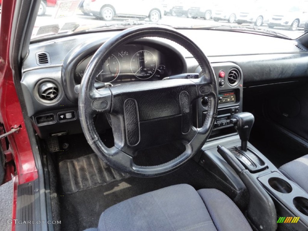 Black Interior 1992 Mazda MX-5 Miata Roadster Photo #51711772