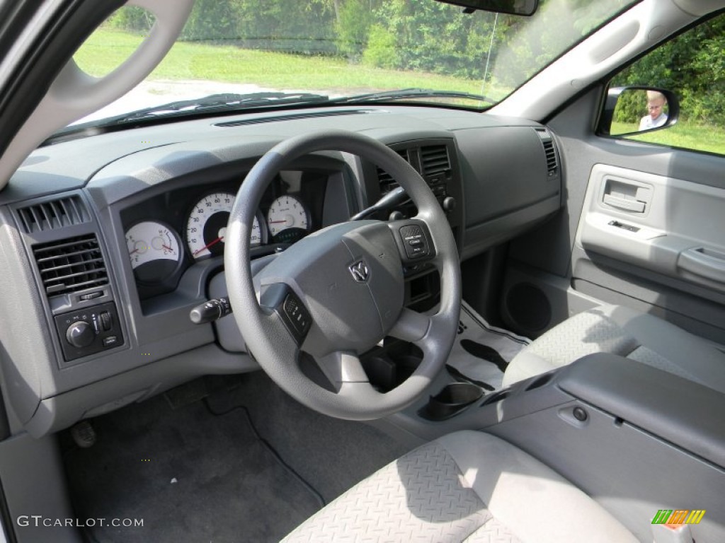 Medium Slate Gray Interior 2007 Dodge Dakota SXT Quad Cab Photo #51712645
