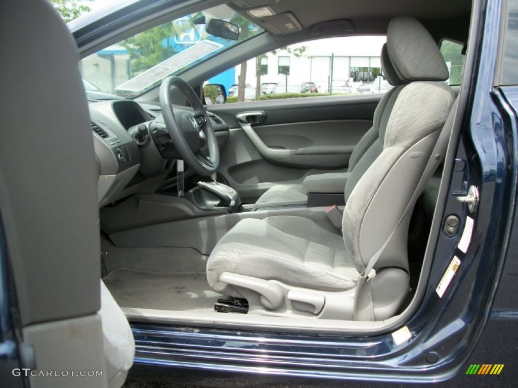 2007 Civic LX Coupe - Royal Blue Pearl / Gray photo #13