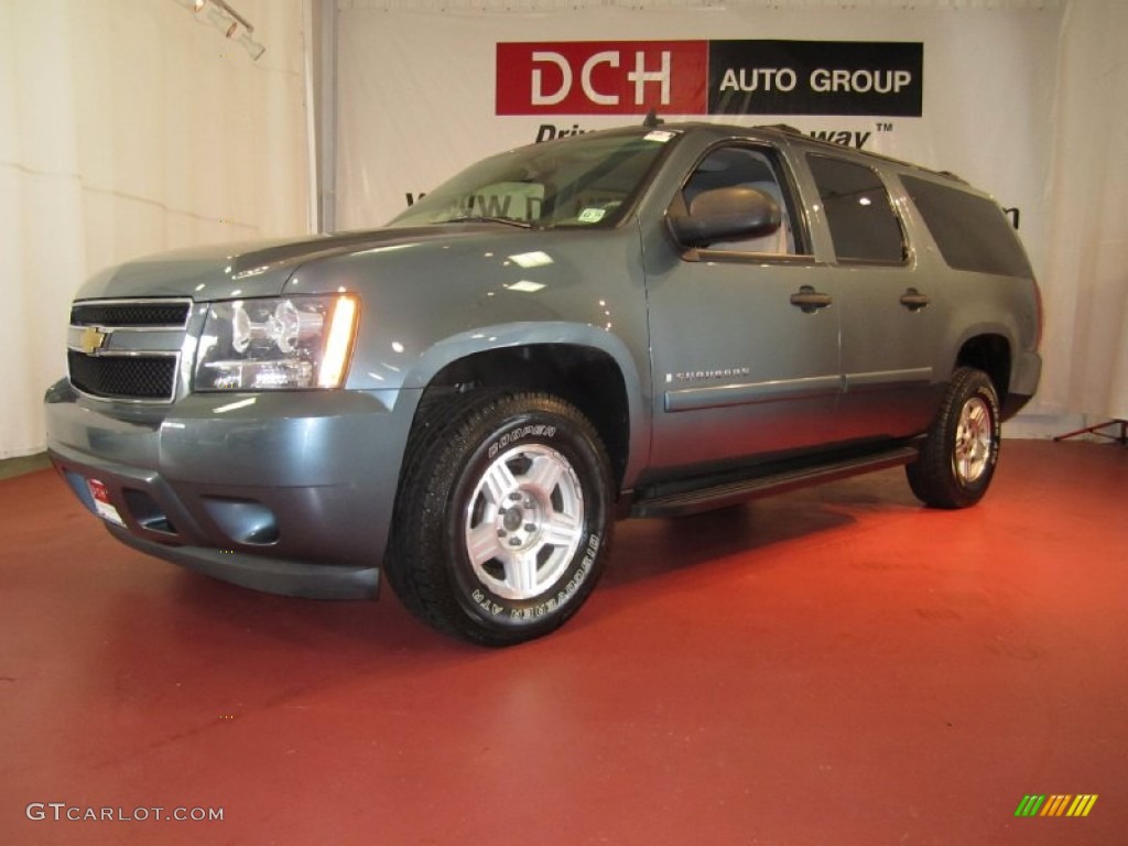 2008 Suburban 1500 LS 4x4 - Blue Granite Metallic / Light Titanium/Dark Titanium photo #1