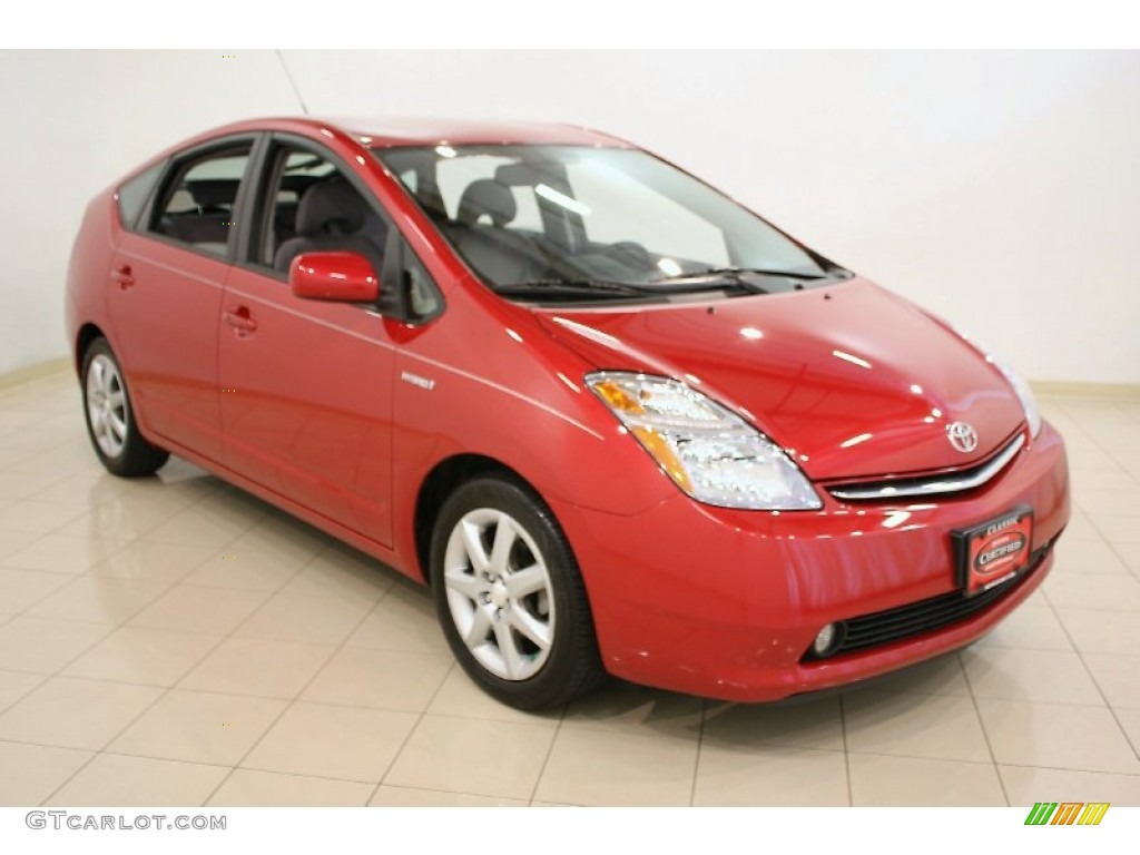 2007 Prius Hybrid Touring - Barcelona Red Metallic / Dark Gray photo #1