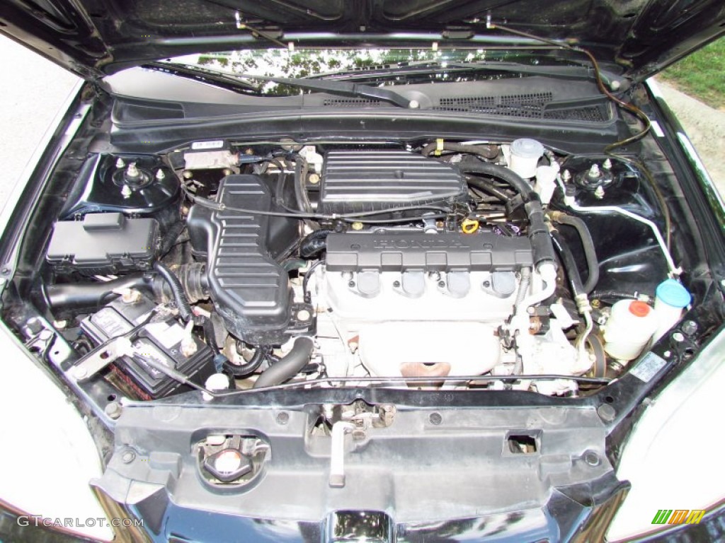 2002 Honda Civic LX Coupe 1.7 Liter SOHC 16-Valve 4 Cylinder Engine Photo #51716416