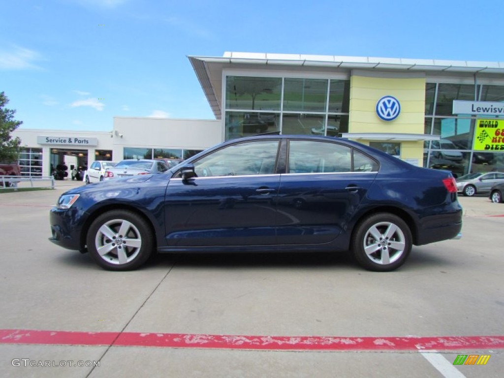 2011 Jetta TDI Sedan - Tempest Blue Metallic / Cornsilk Beige photo #2