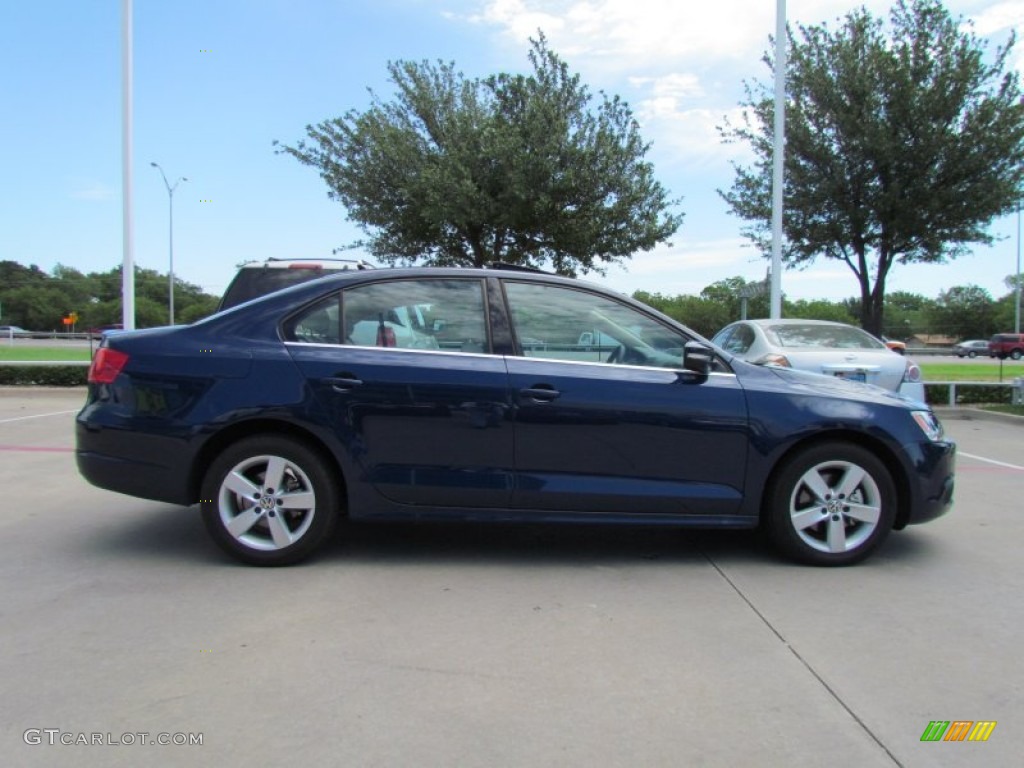 2011 Jetta TDI Sedan - Tempest Blue Metallic / Cornsilk Beige photo #6