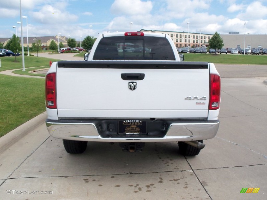 2006 Ram 1500 SLT Quad Cab 4x4 - Bright White / Medium Slate Gray photo #4