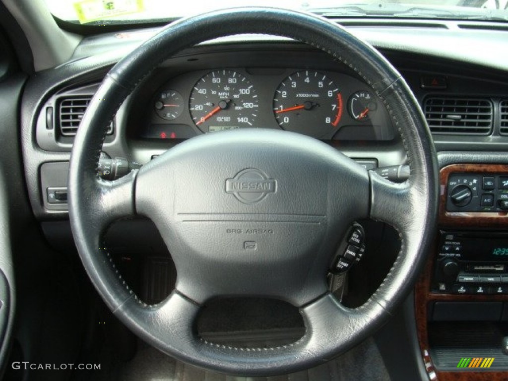 2000 Nissan Altima GLE Dusk Gray Steering Wheel Photo #51717748