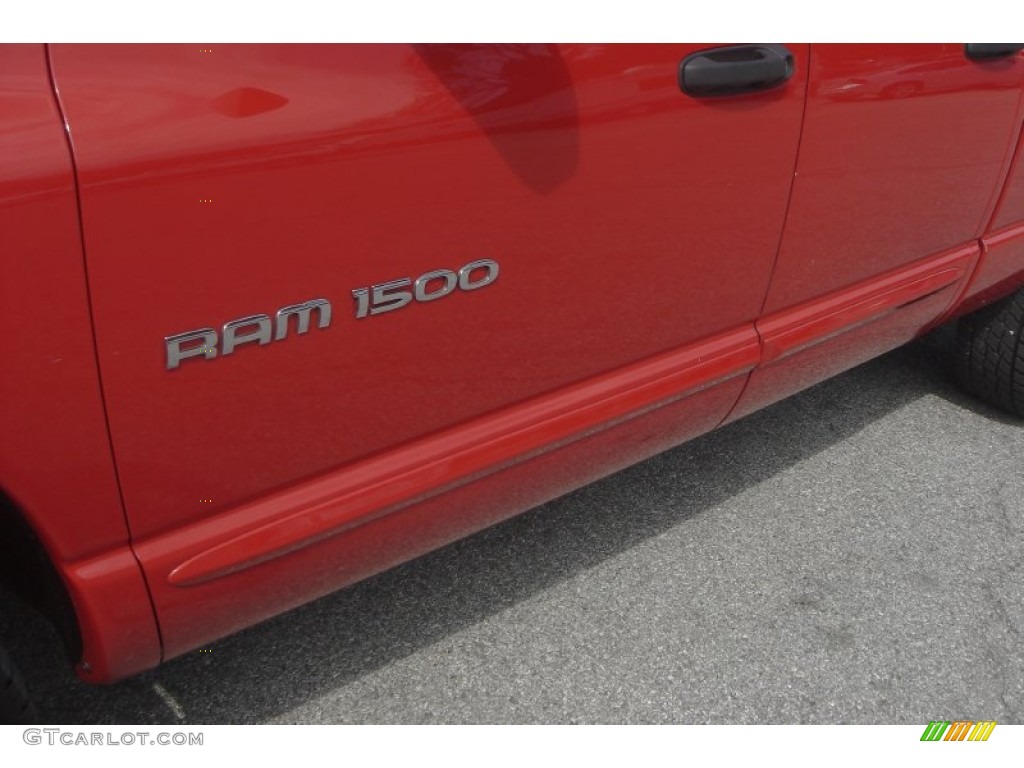 2005 Ram 1500 SLT Quad Cab - Flame Red / Taupe photo #5