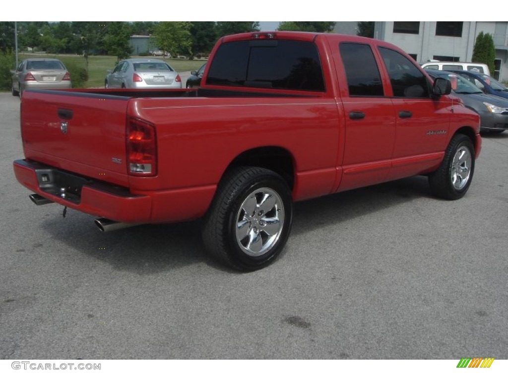 2005 Ram 1500 SLT Quad Cab - Flame Red / Taupe photo #38