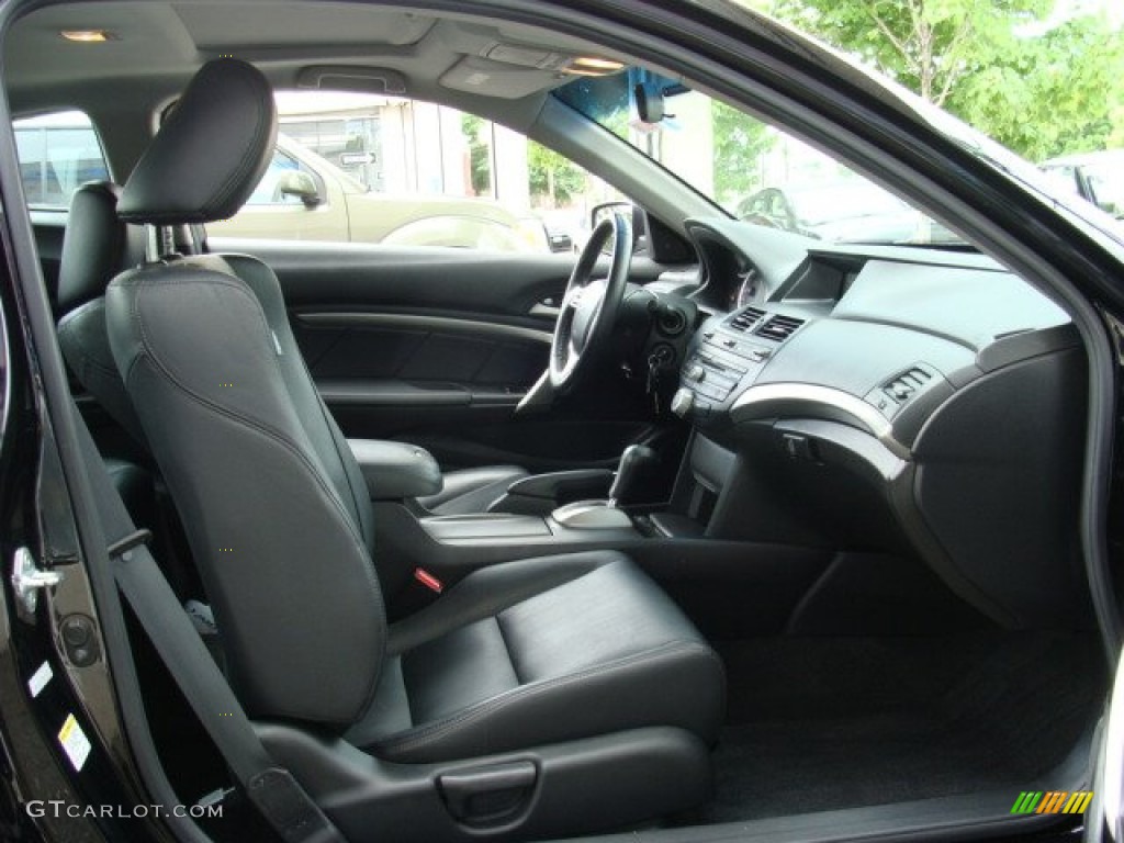 2009 Accord EX-L V6 Coupe - Crystal Black Pearl / Black photo #8