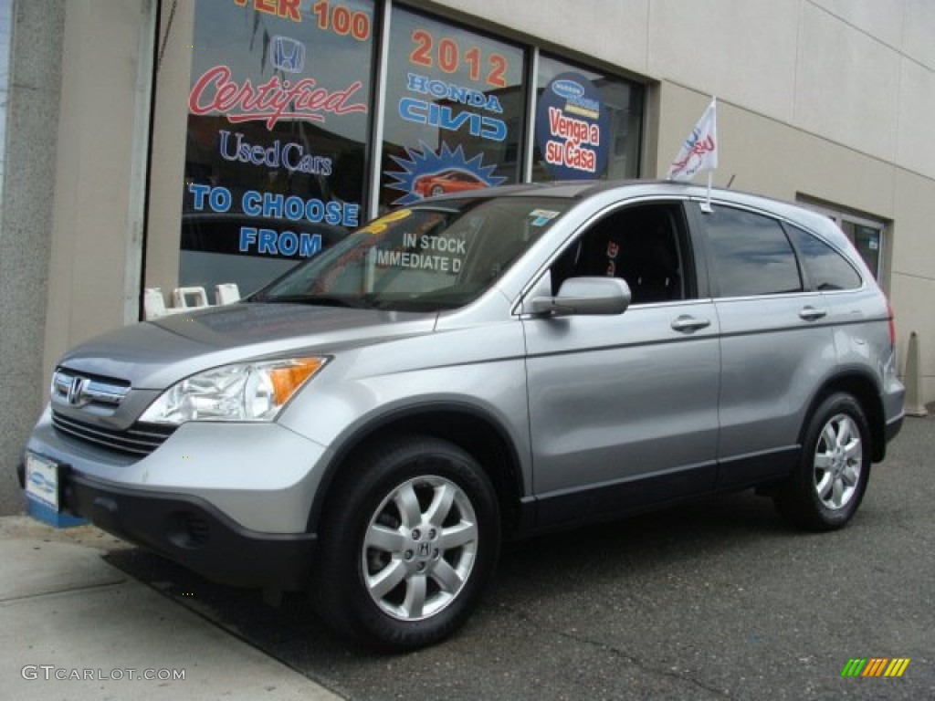 2008 CR-V EX-L 4WD - Whistler Silver Metallic / Black photo #1