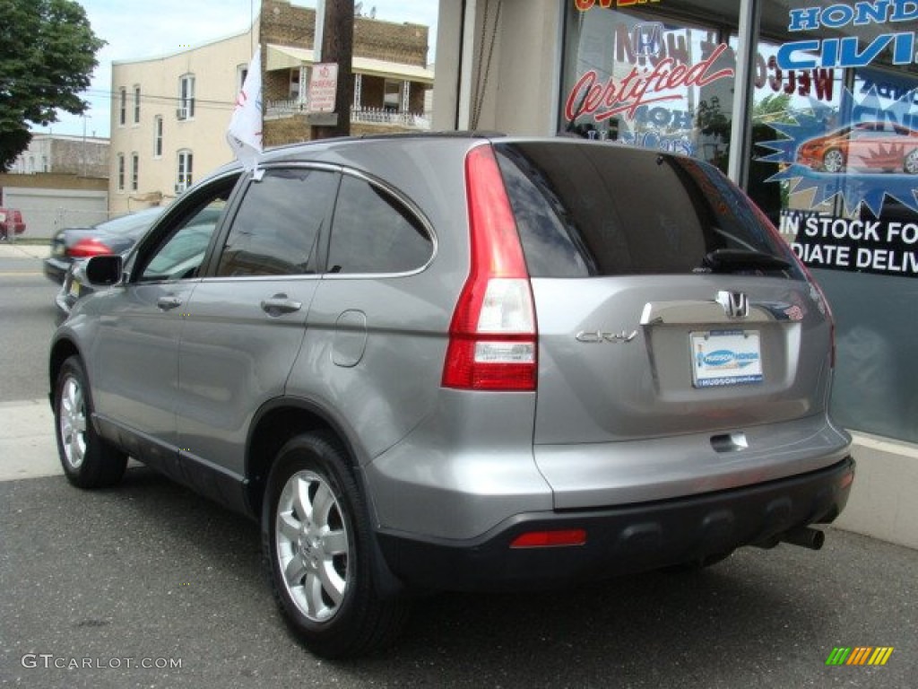 2008 CR-V EX-L 4WD - Whistler Silver Metallic / Black photo #4