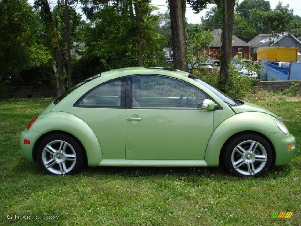 2004 New Beetle GLS 1.8T Coupe - Cyber Green Metallic / Cream Beige photo #2